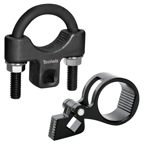 Toolwiz Inner Tie Rod Removal Tool Kit, 3/8'' Universal Low Profile Tool and Inner Tie Rod Hex Wrench Repair Remover 27-42mm End Wrench for 1/2" Square Drive, 2pcs for Most Cars Repair