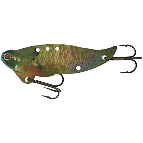 1 1/2oz - Blitz Blade - Blade Bait for Walleye, Lake Trout, COHO Salman, Pike, Musky Made in USA 100% Zinc Alloy - color: BLUE GILL