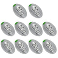 Egg Sinkers Bullet Fishing Weights Oval Shaped with Plastic Core Slip Sinkers for Catfish Fishing Casting Saltwater and Freshwater 1/5oz to 2oz - style: 3/4 Ounce-21g-10pcs