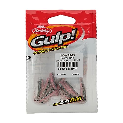 Berkley Gulp! Minnow Fishing Soft Bait - color: Rainbow Trout, size: 1"