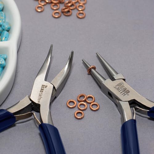 The Beadsmith Round-Nose Pliers for Bending and Looping Wires, Jewelry Making Supplies - style: Round Nose