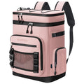 Hulongo Large Waterproof Insulated Cooler Backpack for Men & Women, Leak Proof Cooler Backpack for Camping, Beach, Fishing, Picnic, Travel, Outdoor, 30L, 48Cans - color: Pink