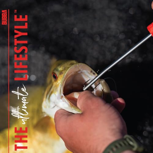 BUBBA Hook Extractor with Non-Slip Grip T-Handle with Marine Grade Stainless Steel Hook Extractor for Fishing and Angling - size: 4 inch