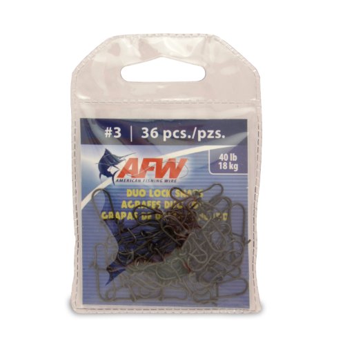 AFW American Fishing Wire Duo Lock - size: 36 Pieces, 40 Pound Test