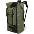 Haimont Waterproof Dry Backpack IPX7 Roll-top Dry Large Marine Dry Bag for Men Kayaking Rafting, 100L, Army Green/Black - color: Army Green/Black, size: 100L