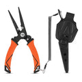 KastKing Paradox Fishing Pliers, Angled Fish Lip Gripper, Saltwater Resistant 420 Stainless Steel Fishing Tools, Fishing Pliers Hook Remover with Ergonomic Handle, Fishing Gifts for Men - style: F:9" Straight