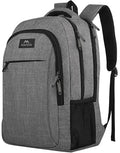 MATEIN Travel Laptop Backpack, Business Anti Theft Slim Sturdy Laptops Backpack Personal Item Bag, Water Resistant College School Computer Bag Gift for Men & Women Fits 15.6 Inch Notebook, Grey - color: Austere Grey, size: 15.6 Inch
