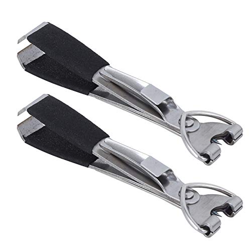 The 2 Pieces 4 in 1 Fly Line Clippers 2Pcs Fly Fishing Quick Knot Tool Fast Nail Knotter Lines Clipper Hook Eye Cleaner with Retractor Fishing Knot Tying Tool Quick Knot Tool Fast Nail Knot