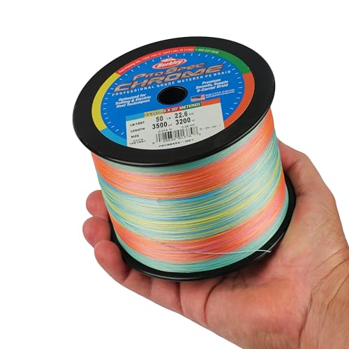 Berkley ProSpec Chrome Braid Fishing Line, Suitable for Saltwater Environments - color: 5-Color Metered, size: 20lb - 3500yd