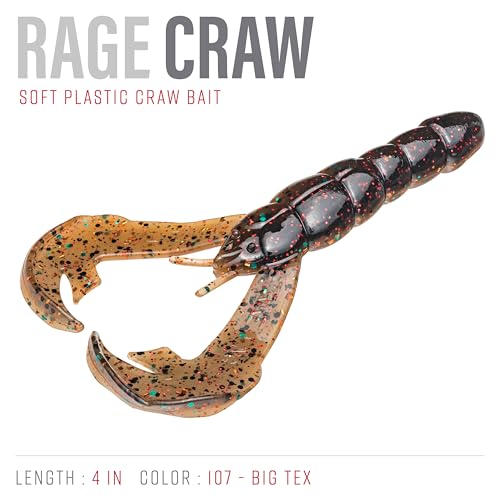 Strike King Rage Tail Craw - color: Big Tex, size: 4 inch