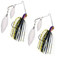 Reaction Tackle Tungsten Double Willow Spinnerbait, Compact Profile Bass Fishing Lure with Flash and Vibration for Largemouth and Smallmouth Bass (2-Pack) - color: Killer, size: 1/2 Oz