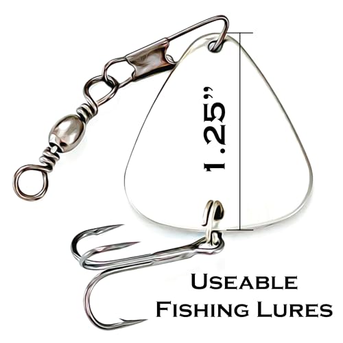 Memorial Lures Gift Set – I’ll Be Fishing in Heaven, Gone in Heaven, with The Angels – Remembrance Gift for Loss of Fisherman
