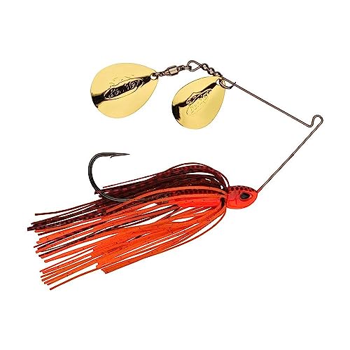 Berkley Power Blade Compact Fishing Spinnerbaits - color: Fire Craw/Gold + Gold, size: 3/8 oz - Colorado Colorado