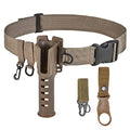 Fishing Wading Belt Rod Holder Adjustable Wader Waist Belt for Fly Surf Casting Spinning Pole Fishing Tool Tackle (Black) - color: Khaki