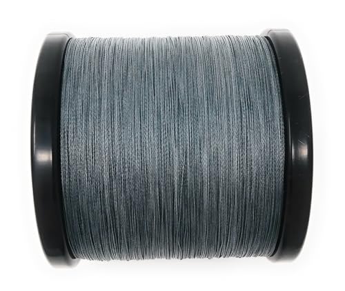 Reaction Tackle Braided Fishing Line - Pro Grade Power Performance for Saltwater or Freshwater Fish - Colored Fishing Line Braid for Extra Visibility - color: Gray, size: 8 Lb (500 Yards)