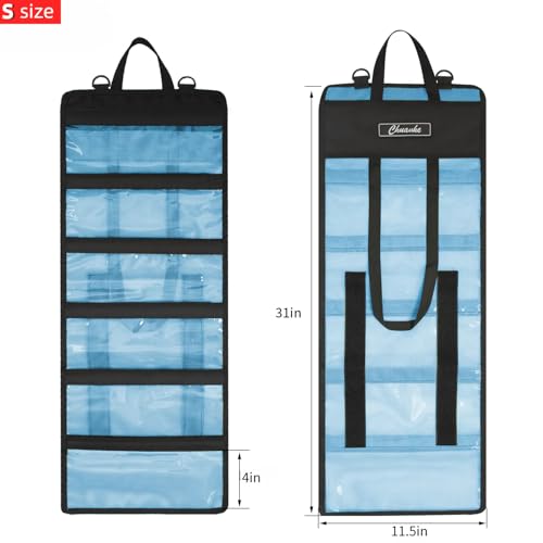 Lure Bag 6 Pocket PVC Protective Cover Durable Fishing Bag Trolling Lure Tackle Box - size: Small