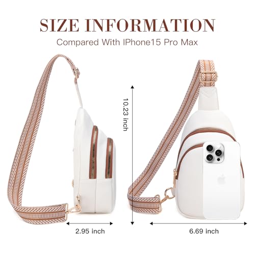 Viverte Crossbody Bags for Women Initial Sling Bag Cross Body Fanny Packs Personalized Gifts for Mom Women Wife - color: Beige with Brown, style: A