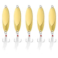 PATIKIL Fishing Spoons, Fishing Lures Casting Spoon Treble Hooks Jigs Hard Metal Spinner Baits for Freshwater Saltwater - style: 3/4oz