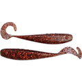 A.M. Fishing Curly Tail Jerkshad 4 Inch Soft Baits Garlic Infused,– 8 Pack – Saltwater & Freshwater Fishing Lures for Bass, Redfish, Snook, and Trout - color: Toxic Rootbeer