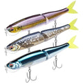 TRUSCEND Swimmax Easy Catch Fishing Lures with BKK Hooks, Wiggling, Vibrating, Rattling and Gurgling for More Bites, Heavy-Duty Dyneema Fiber Jointed Swimbaits for Bass, Trout, Crappie, Walleye, Pike - color: C-4",0.35oz