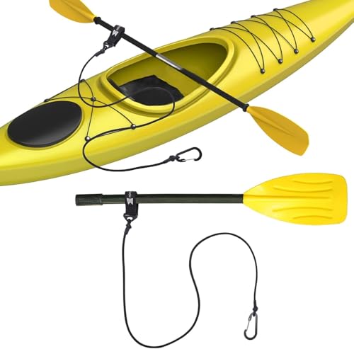 Kayak Paddle Leash, Paddle Leash Lightweight Coiled Kayak Rod Leashes for SUP Kayaking Canoing Fishing Boating - color: Black - 4 Pack