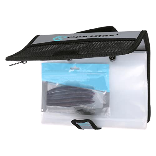 Evolution Fishing Rigger Series Bait Binder - Grey, Water Resistant Tarpaulin Construction, Kayak Fishing Bait Binder, Heavy Duty Bait Bag with Removable Sleeves, Carry Handle