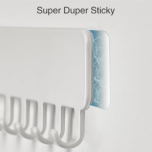 bussdis adhesive necklace hook necklace hanging storage white upgrage Extended - color: White, size: 13.19 inch