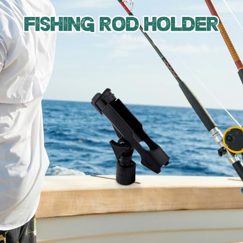 Kayak Fishing Rod Holder with T-Shaped Screw, 360° Adjustable Track Mount Rod Holder for Kayak, Canoe, Boat