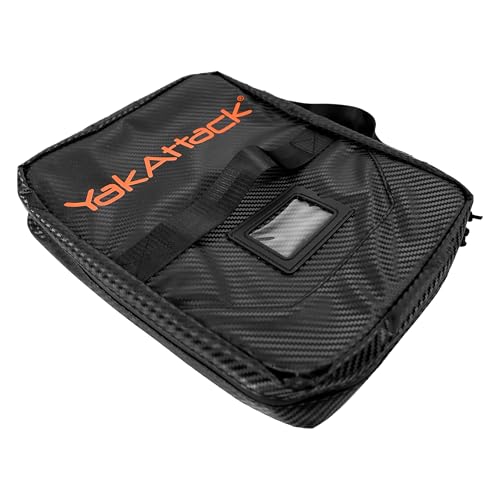 YakAttack 14” x 12” HD Bait Binder | Large Soft Bait Organizer & Fishing Lure Storage Case | Heavy-Duty Imported Tackle Bag for Plastics, Tools & Gear | Ideal for Kayak & Boat Anglers | Fishing Wallet - size: 14" x 14"
