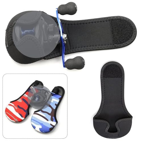 3 Pack Fishing Reel Cover Case, Neoprene Baitcasting Fishing Reel Protective Sleeve, Dust Proof Reels Storage Bag, Universal Fit