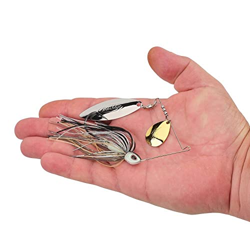 Berkley Power Blade Compact Fishing Spinnerbaits - color: Shad Spawn/Gold + Silver, size: 1/2 oz - Colorado Willow
