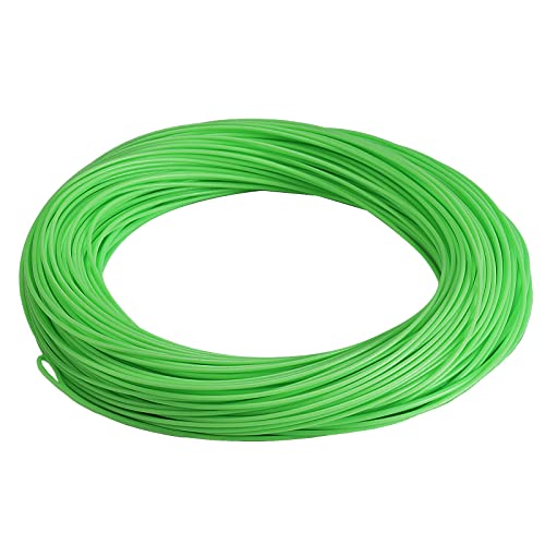 SF Fly Fishing Line Weight Forward Floating Fly Line for Fly Fishing 3wt 4wt 5wt 6wt 7wt 8wt 100FT Double Welded Loops - color: New Green, size: WF4F 100FT