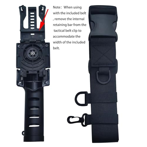 Adjustable Fishing Belt Rod Holder,3rd Hand Belt Clip Rod Holder,Fishing Wading Belt，Innovative 360°Rotating Design