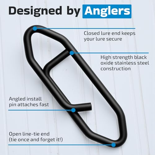 Harmony Fishing Stealth Clips (25 Pack) [Black Stainless] (Ultra-Strong, Fast-Swapping Universal Power Snaps for Fishing Lures) - size: 15mm (40# Test)