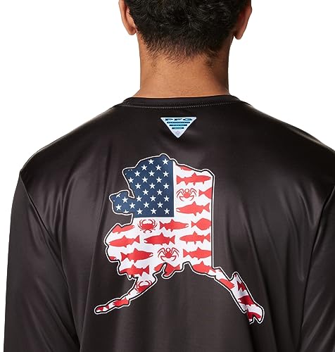 Columbia Men's Terminal Tackle PFG Statetriot Long Sleeve - color: Black/Cool Grey Ak, size: X-Small