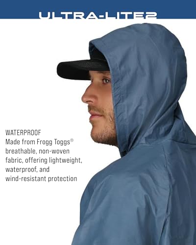 FROGG TOGGS Men's Ultra-Lite2 2-Layer Waterproof Breathable Rain Suit - color: Blue, size: Large