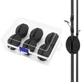 SANLIKE 6Pcs Elastic Rubber Fishing Rod Holder Fixed Balls Pole Protector | High stretch construction, multi-aperture fit, anti-slip rod fixation, lightweight portable outdoor fishing accessory - style: Black-6PCS
