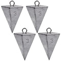 Pyramid Sinkers Fishing Weights Saltwater Pyramid Weights for Surf Fishing Gear Tackle 1oz 2oz 3oz 4oz 5oz 6oz 8oz - style: 3 Ounce, 4 Pack