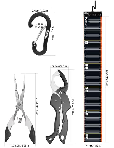 Fishing Tool Kit,53in Fish Ruler,Fishing Gear - color: white