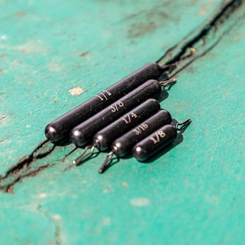 Reaction Tackle Tungsten Drop Shot Weights for Bass Fishing - Size Stamped Finesse Sinkers for Drop Shot Rig - Freshwater and Saltwater - color: Silver Tie-On, size: 3/16 Oz (8-Pack)