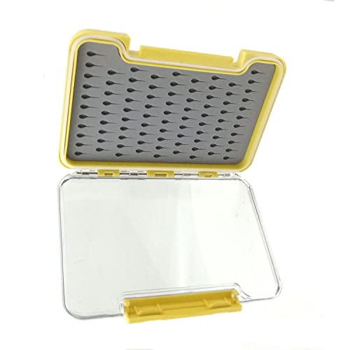 Aventik Silicone Fly Boxes Super Slim Waterproof Best Pocket Sizes Fly Fishing Storage 7.36"X4.02"X0.63"/5.39"X3.74" X0.63''(1pcs-g048mt) - style: 1PC-G048MT:5.39"X3.74" X0.63"