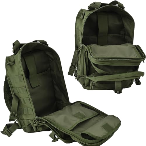HAOMUK Tactical Sling Bag Pack Military Rover Shoulder Sling Backpack EDC Molle Assault Range Bag - color: Green