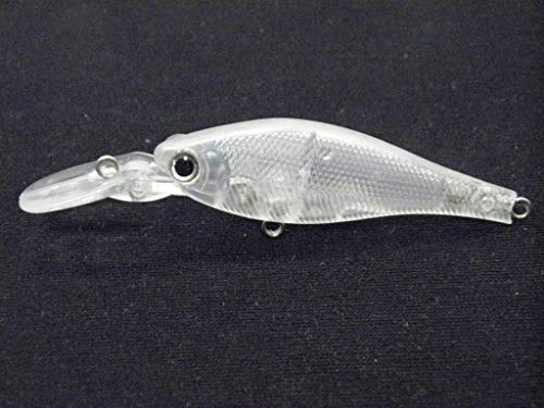 10 Blank Unpainted Minnow Crankbait Topwater Lipless Jerkbait Fishing Lures V3 - color: UPM515P10