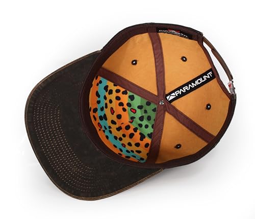 Paramount Outdoors Fly Fishing Hat Series Comfort Snap Snapback Cap for Men - color: Caster Oil