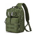 HAOMUK Tactical Sling Bag Pack Military Rover Shoulder Sling Backpack EDC Molle Assault Range Bag - color: Green