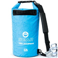 Enthusiast Gear Insulated Dry Bag Floating Cooler – 10L / 15L / 25L Roll Top, Leak Proof, Waterproof, Collapsible, with Padded Shoulder Strap - Perfect for Kayaking Fishing Beach - color: Blue, size: 15 Liter