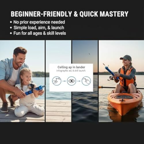 Fishing Catapult Rod, 2026 New Fly Fishing Rod for Kid, Catapult Fishing Rod, Professional Sling Shot Fishing Reel Pole, Saltwater and Freshwater Great Gear for Outdoor Anglers Travel - color: Intermediate