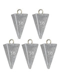 BLUEWING Pyramid Sinkers Lead Fishing Weights 1oz,2oz,3oz,5oz,8oz,10oz,12oz,16oz,32oz for Saltwater - style: #12 10oz, 3 Pack