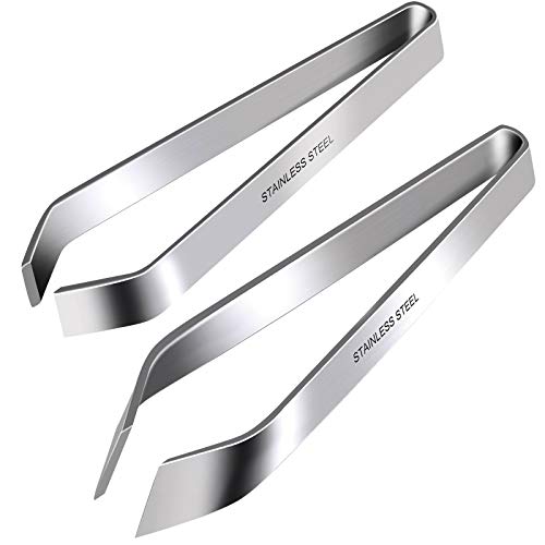 Fish Bone Tweezers, Professional Stainless Steel Flat and Slant Pliers Set for Kitchen Salmon Trout, 1 SET | Professional Stainless Steel, Flat and Slant Pliers Set, For Kitchen Salmon Trout