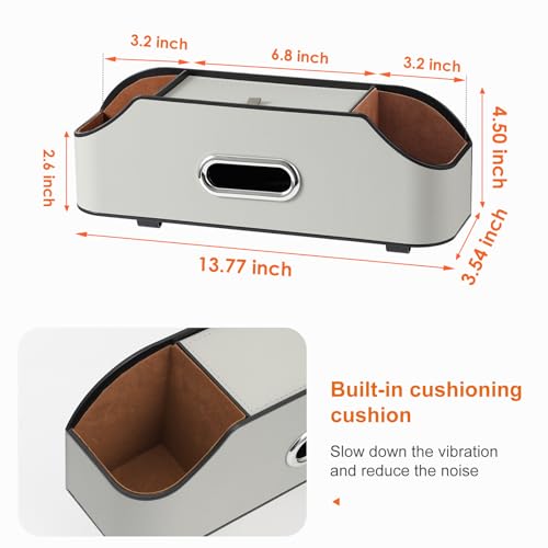 Car Rear Backseat Extra Multifunctional Drink Cup Holder Organizers with Tissue Storage Box Organizer & Hooks for Car Seat Back (Gray) - color: Gray